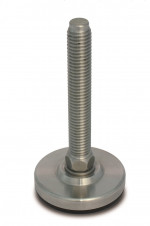 Stainless steel feet – heavy load – Stainless steel adjustable feet Ø 50, fixed screw with 5° tilt, medium load